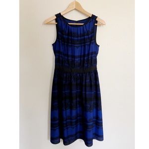 LOFT Black/Blue Dress
